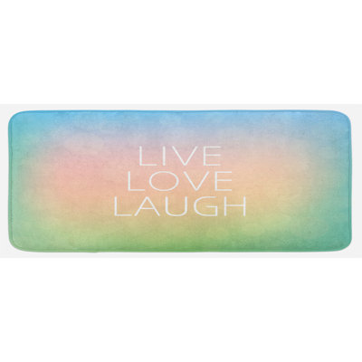 Tapis de cuisine Live Laugh Love