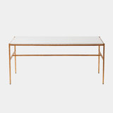 Cut Iron Marble Cocktail Table