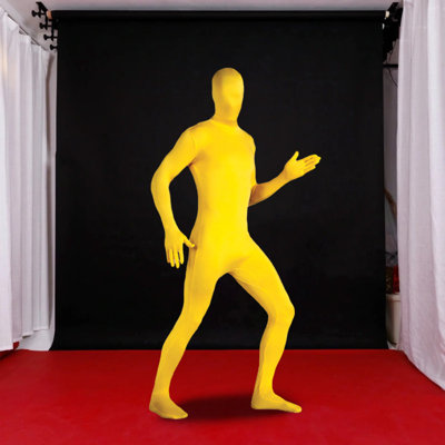 Jum psuit Full Bodysuit Unisex Spandex Stretch Adult Costume Disappearing Man Body Suit