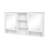 Wall-Mount Mirror Cabinet with Adjustable Shelves