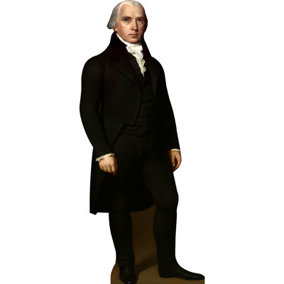 H25112 James Madison 4th President Cardboard Cutout Standee Standup