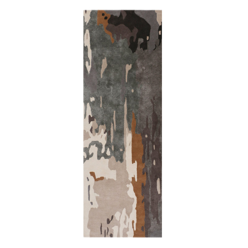 Area Rug in Gray, Runner 2'6" x 7'