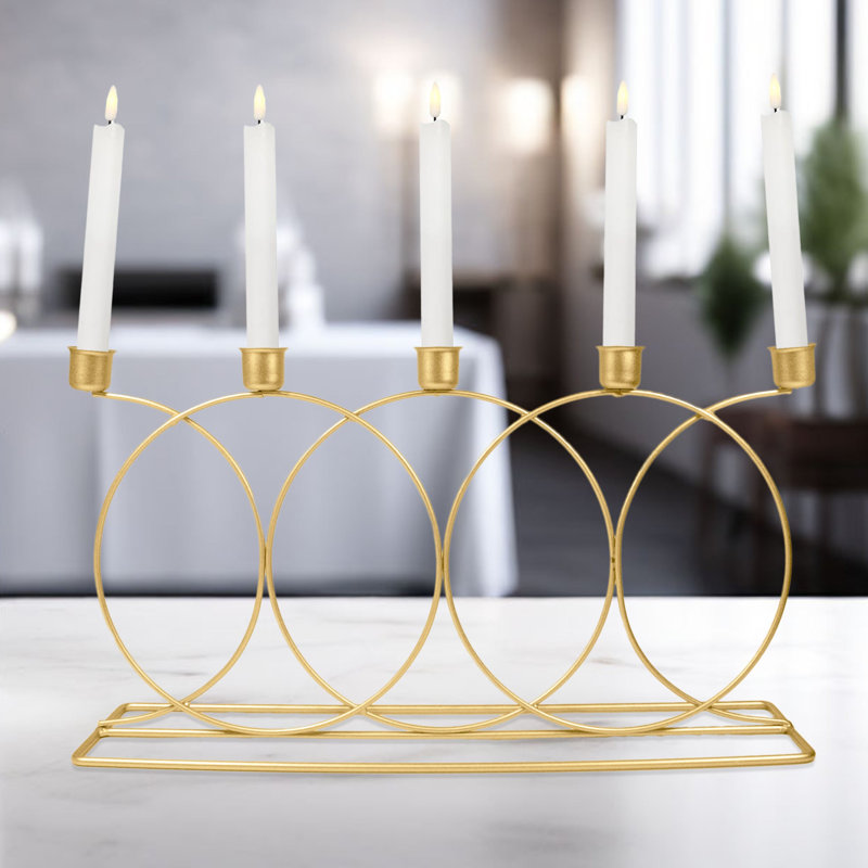 9'' H Metal Candlestick