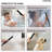Thermostatic Dual Showerheads System, Ceiling Mount 12" LED Rainfall Shower Faucet with 6" Shower Head, Handheld Spray-89831846