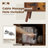Josebe 65" TV Stand Media Console with Cabinets Adjustable Shelves-1036601355