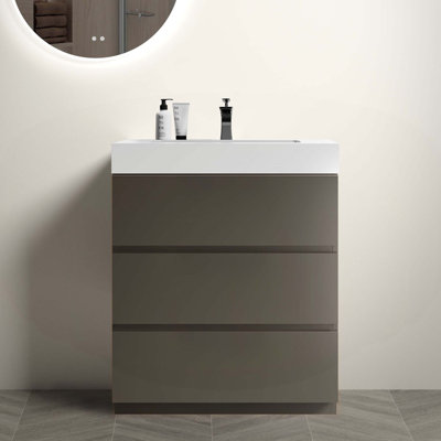 Meuble-lavabo moderne avec des caractéristiques exceptionnelles pour une expérience de salle de bain améliorée