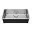 Évier de cuisine simple encastrable 32 po, lavabo de ferme encastré en acier inoxydable avec accessoires, éviers de lave-vaisselle pour véhicules récréatifs, cuisine de préparation, salle de lavage, bar