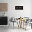 «Coffee Bar Classy Script Brown Grain», art mural sur toile flottante par Lux + Me Designs-699612810-699612811