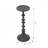 D4x11" Decorative Black Iron Candle Holder With Spindle Design