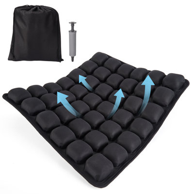 Coussin de siège gonflable respirant en Lycra TPU, coussin de décompression pour fauteuils roulants