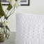 Ensemble de 2 taies décoratives standard en coton gris foncé Waffle Weave-119070212-119070214