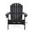 Rustic Dark Grey Wood Chair With Folding Function & Cup Holders, 35.09 In. H, 35.32 W, 30.82 D, 22.05 Lb, For Patio Deck Pool Area In Feature Holder, Poolside-1215217777