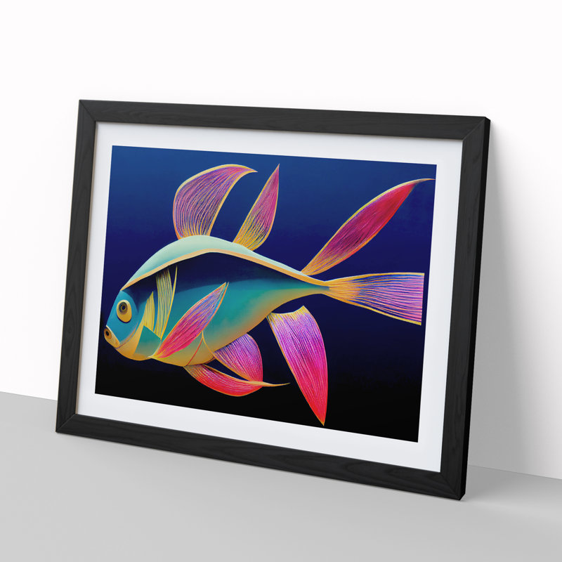 Glowing Fish - Framed Print