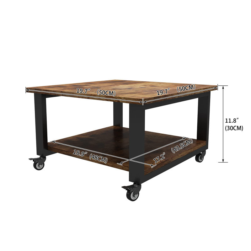 Moshier 30cm H x 50cm W Printer Stand with Wheels