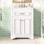 Meuble-lavabo 24 po avec lavabo intégré, blanc, 2 portes, 1 tiroir basculant, design contemporain, rangement spacieux, quincaillerie, installation rapide pour salle de bain au look moderne, compartiments, panneaux, assemblage-133043700