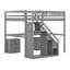  Lit mezzanine avec deux commodes, bureau et bande lumineuse-116235813-116235816