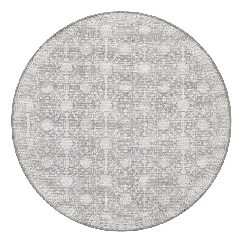 Baristo Chenille Indoor Rug, Round 3'6"