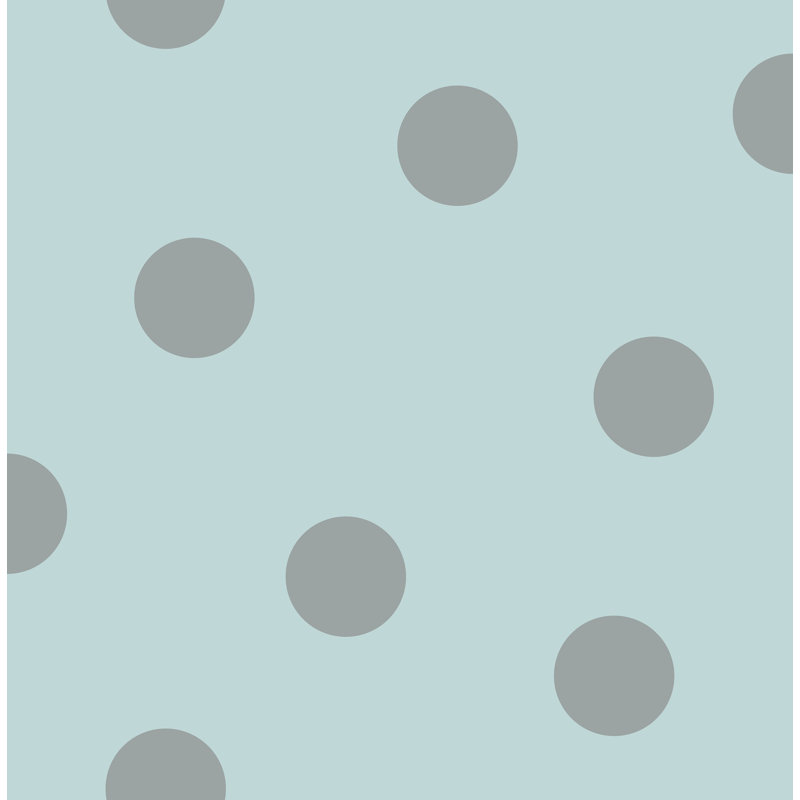 Rouleau de papier peint pour enfants Honea L 33 pi x l 20,5 po, Bleu sarcelle