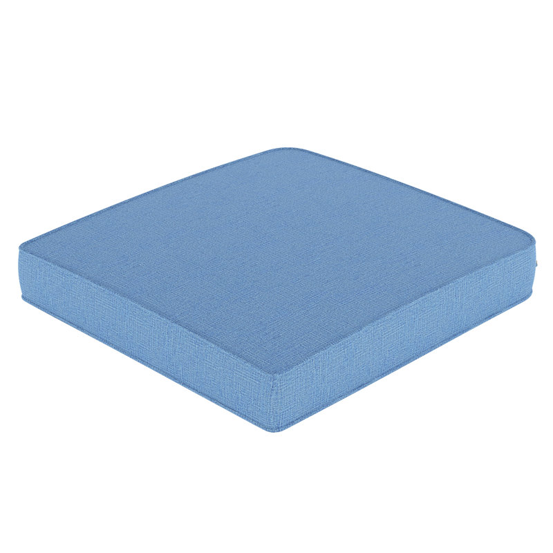 Outdoor Sunbrella® Seat Cushion, Cast Ocean Sunbrella® Plainweave