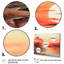 «Peach Brown Sunrise Splendor» sur toile, reproduction de 3 pièces-1969888075