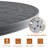 Black Outdoor Aluminum Round Dining Set, Compact Size Chair (Seat Width:15.35"), 1 Table, Weather-Resistant-1759606237