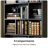 Bookcase 6 Tiers with Doors and Cube Storage for Home Office-1079228857