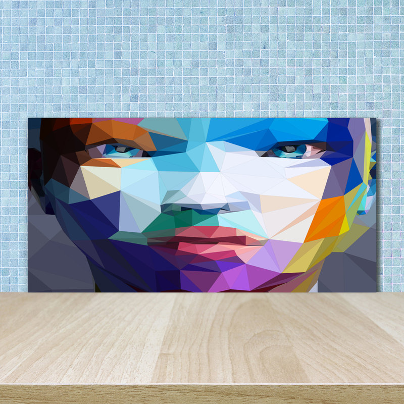 50cm W x 100cm L Glass Peel and Stick Panel