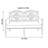 Outdoor Waterproof And Rust-resistant Sofa 54.33'' Wide Rectangle Metal Loveseat with Cushions