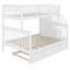 Lit superposé simple au-dessus de double avec lit gigogne Jaric Kids-2086967019