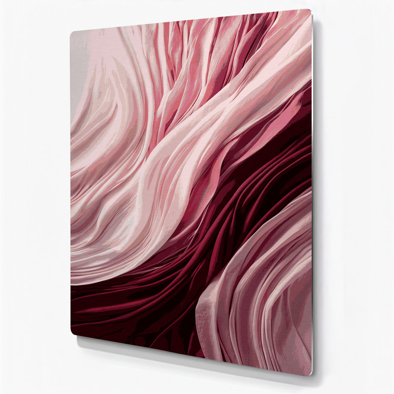 Art mural abstrait en métal beige 91, H 24 po x l 36 po