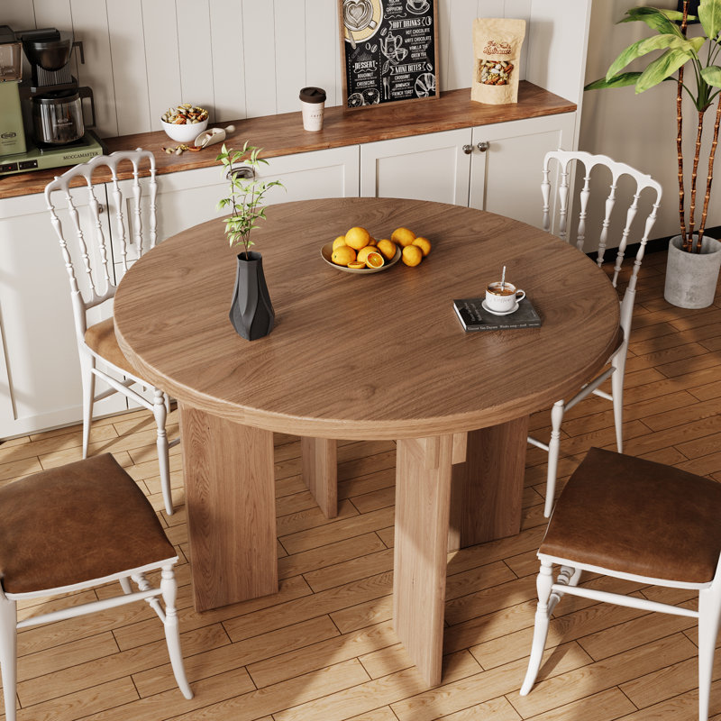 Table de salle à manger Modern Modern, H 29,9 po x l 44,9 po x P 44,9 po, Noyer