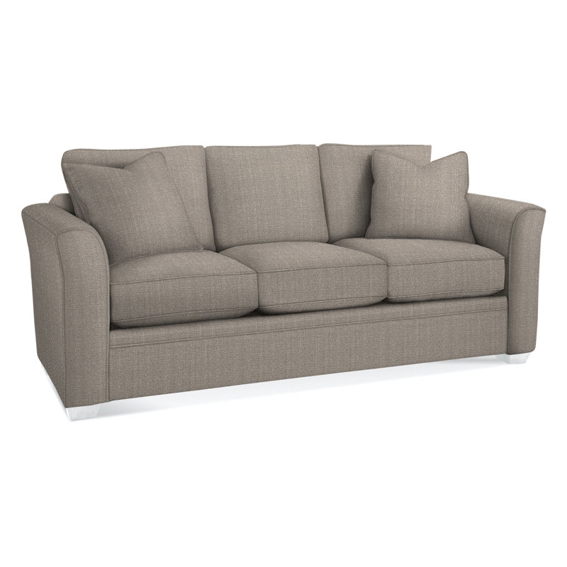 Bridgeport Sofa, Frost White Finish, Stone Crypton Performance; 0884-83
