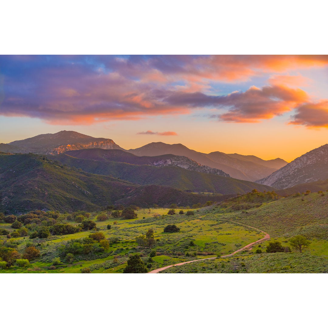 Palomar Mountain In Sunset von Ron und Patty Thomas - Leinwandbild auf Wrapped Canvas