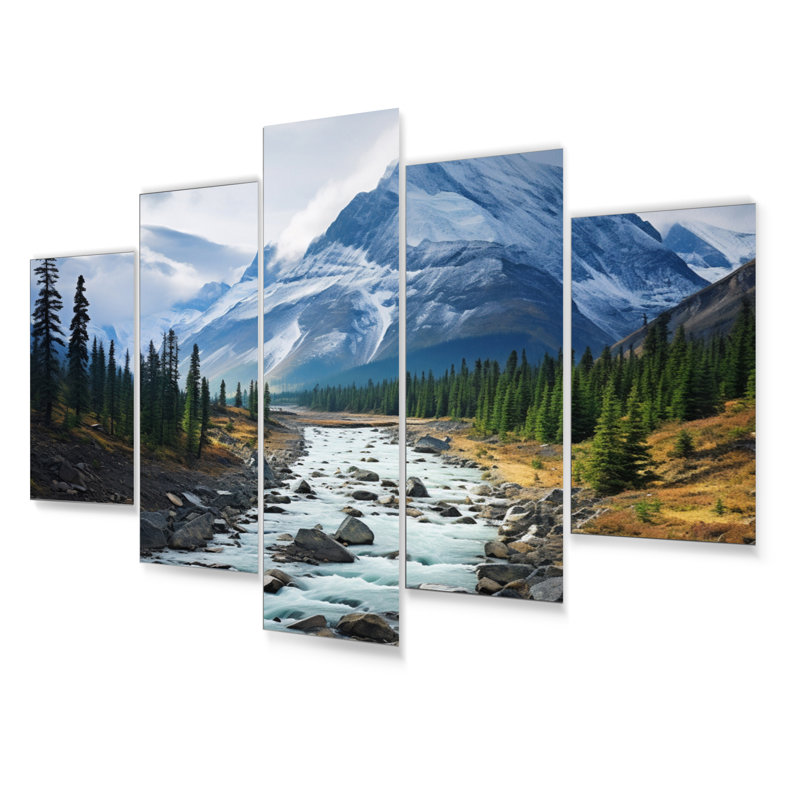 Canada Misty Mountain Majesty II - Landscapes Wall Art Prints Set