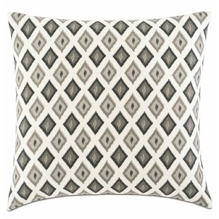 Bale 100% Cotton Faux Down Ikat Throw Pillow Cover & Insert
