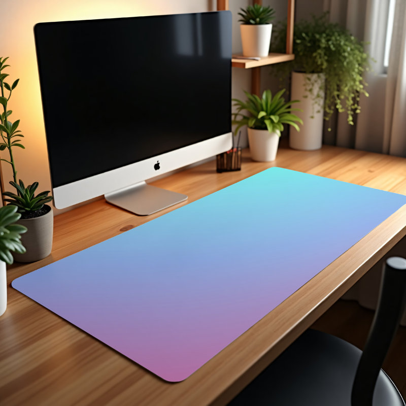 Polyester Desk Pad, 14.4x12.1