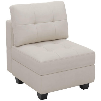Soneson Armless Storage Slipper Chair