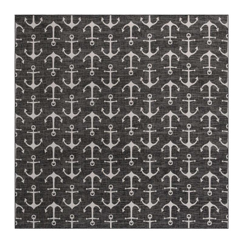 Tapis gris anthracite intérieur / extérieur Glidden, Carré 13 pi