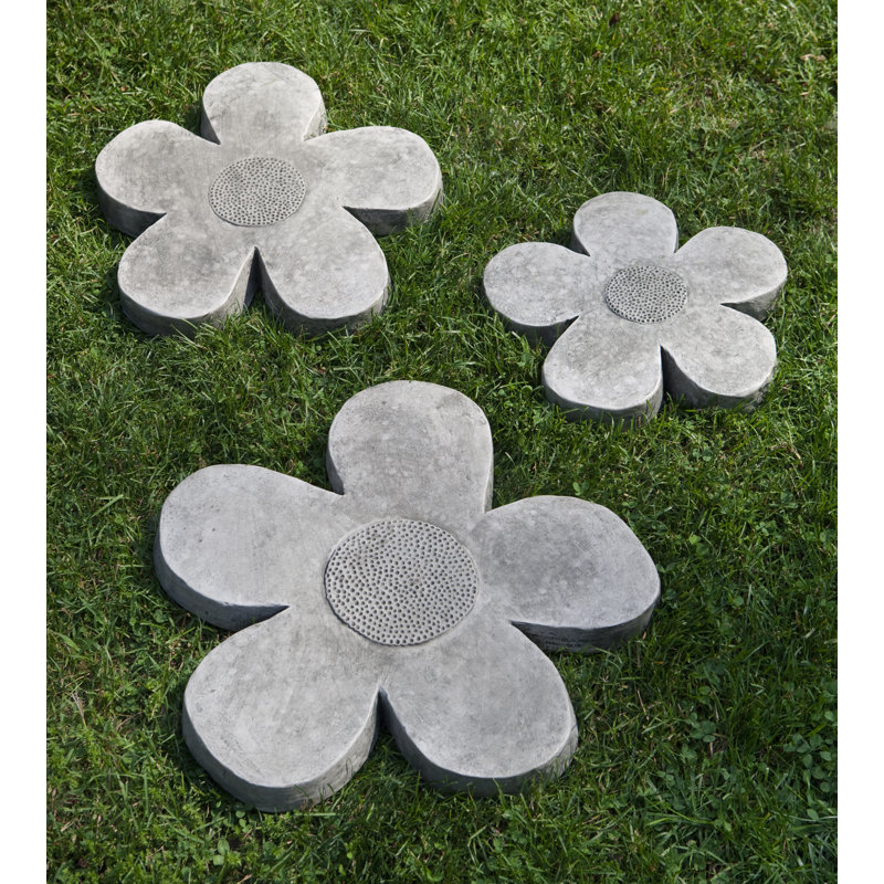 Flower Power Stepping Stone, Copper Bronze