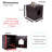 Internet's Best Decorative Cat House & Side Table - Cat Home Nightstand - Indoor Pet Crate - Litter Box Enclosure (Espresso)-1826587755