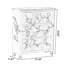 Buffet en bois manufacturé brun foncé foncé