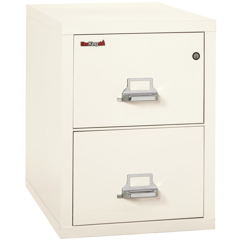 Legal 2 - Drawer File Cabinet, Ivory White