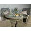 WENTWORTH 4 Seater Round Highback Comfort Dining Set (1 x 110cm Table & 4 x Chairs inc Cushions)