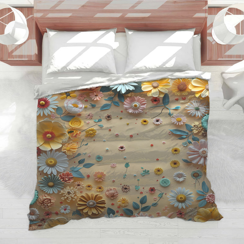 Édredon en papier Bohème Boho, Lit simple