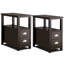 Table de chevet 2 tiroirs en espresso-184069767