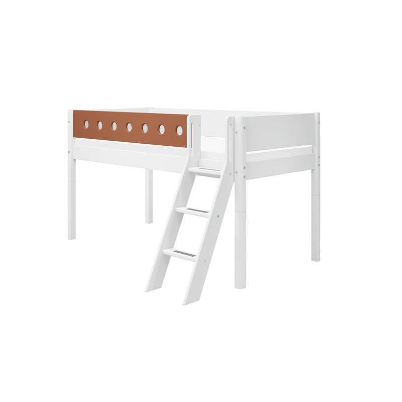 White Loft Bed Bed Frame, 151 x 210 cm