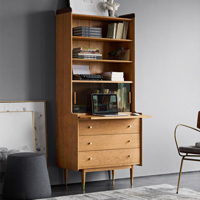 A bookcase with a unique Nordic style design