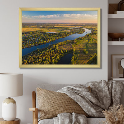 Mississippi River Historic of Arkansas, reproduction d'art sur toile