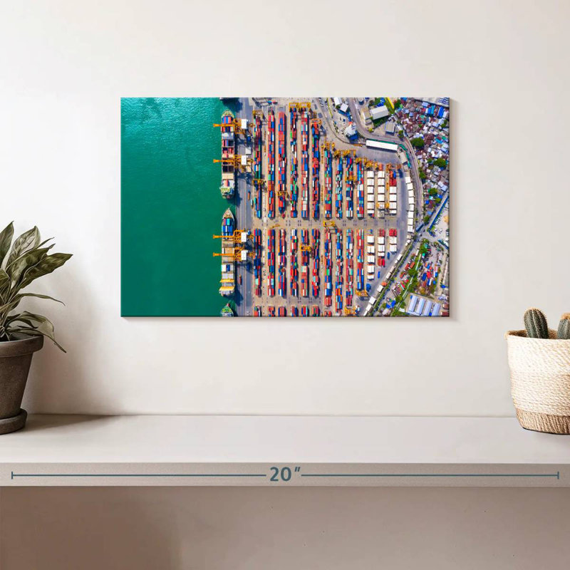 Mehar Container Port, 8" H x 12" W
