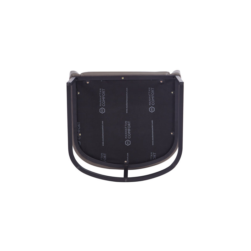 Serena Leatherette Arm Chair Dining Chair, 1, Gray